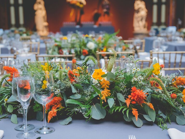 Wedding Centerpieces Yellow and Orange Flowers